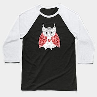 Christmas Owl Baseball T-Shirt